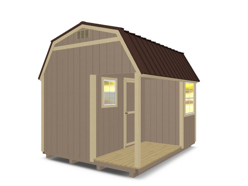 Gambrel With Corner Porch