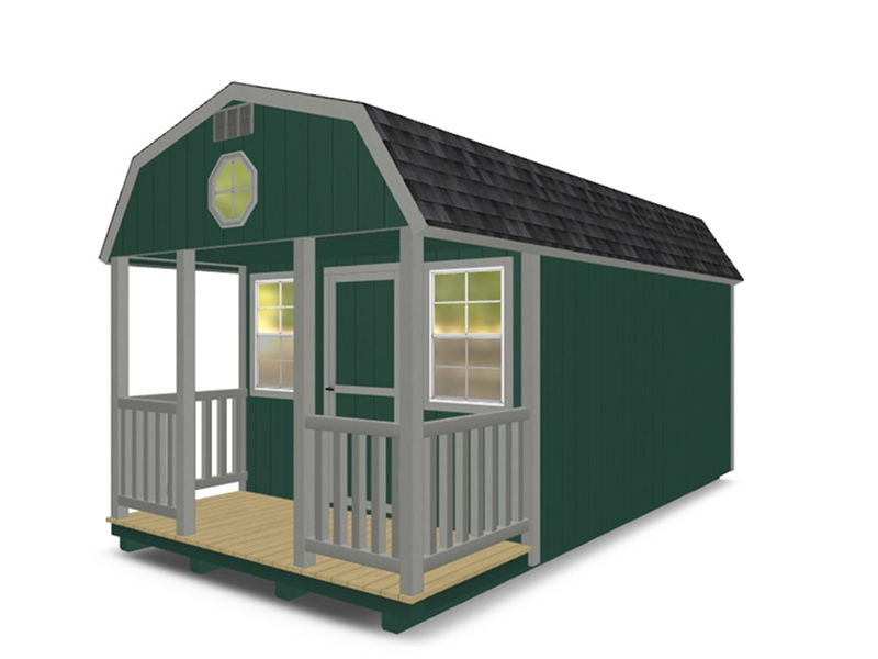 Gambrel With Front Porch