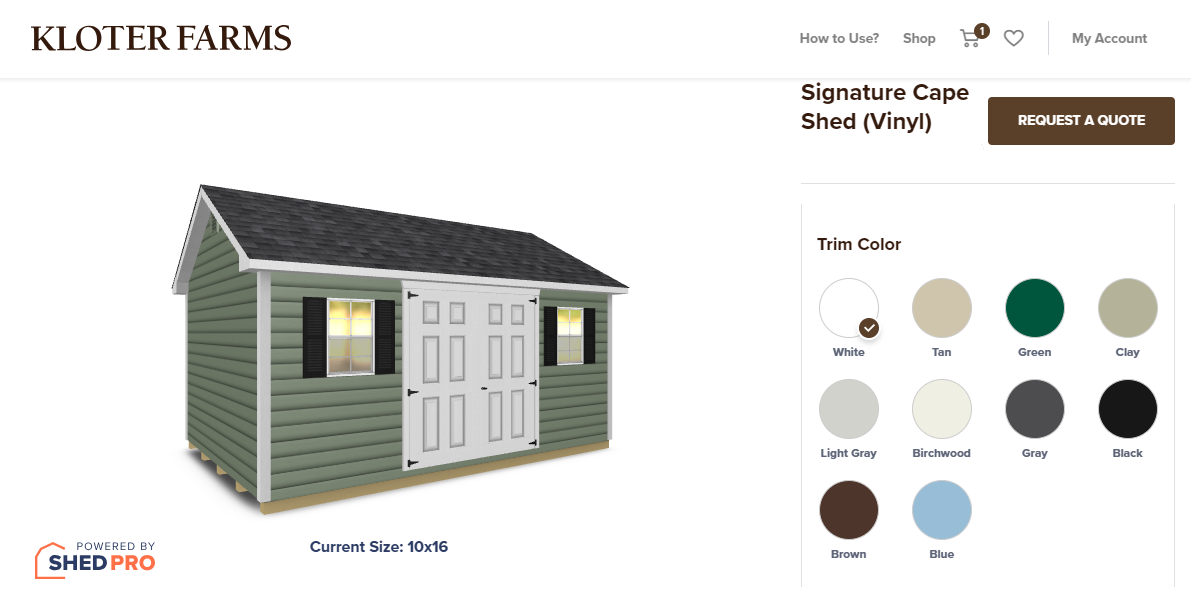 3D Shed Builder Kloter Farms