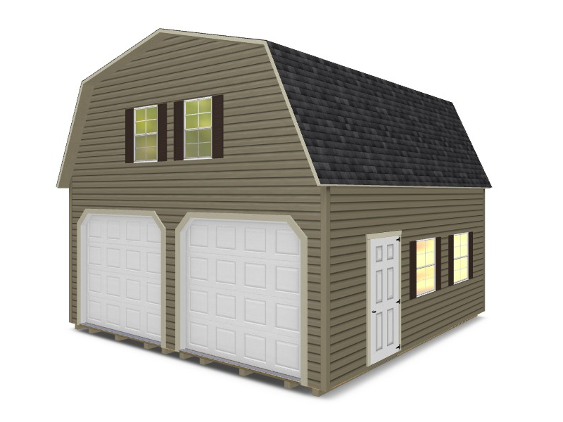 Two Story Double Wide Gambrel Vinyl