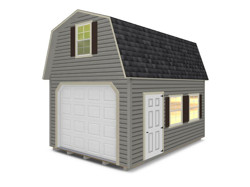 Two Story Single Wide Gambrel Vinyl