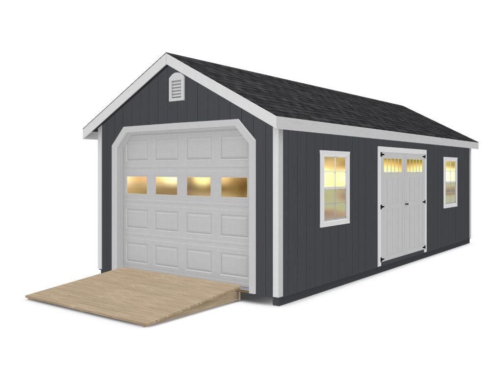 New England Canton One-Car Garage (Duratemp)