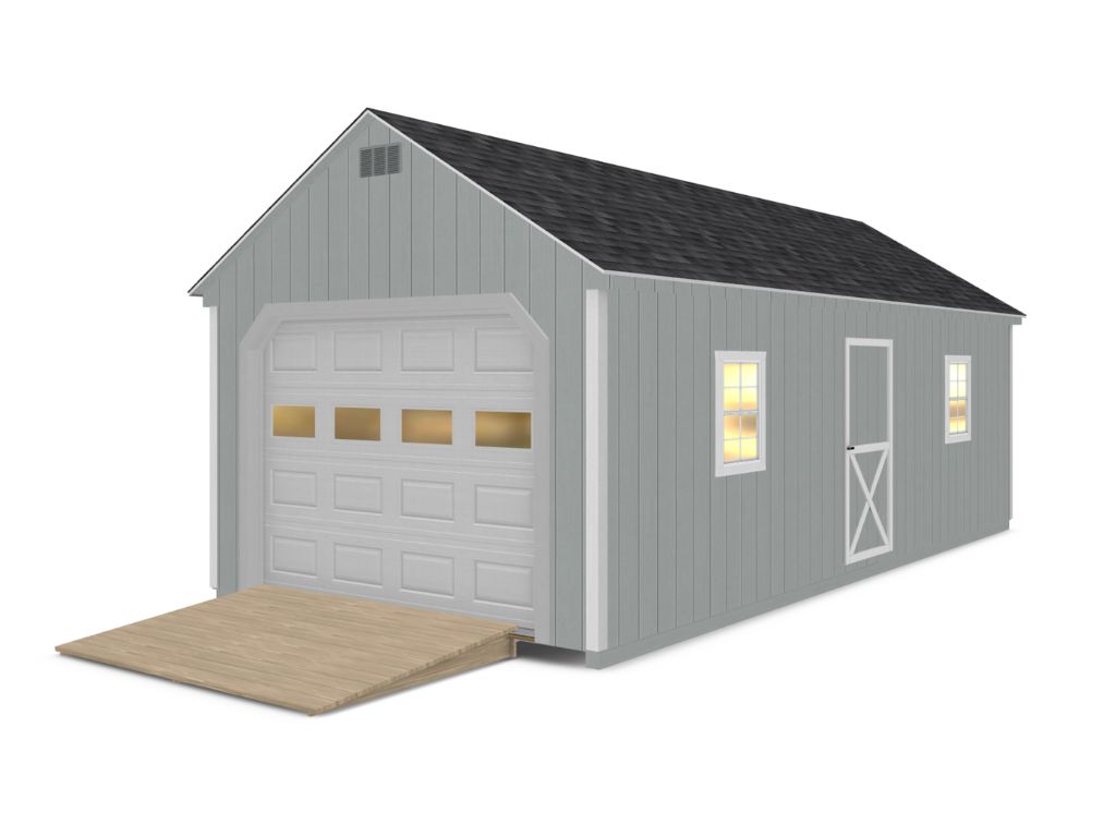 Standard Canton One-Car Garage (Duratemp)