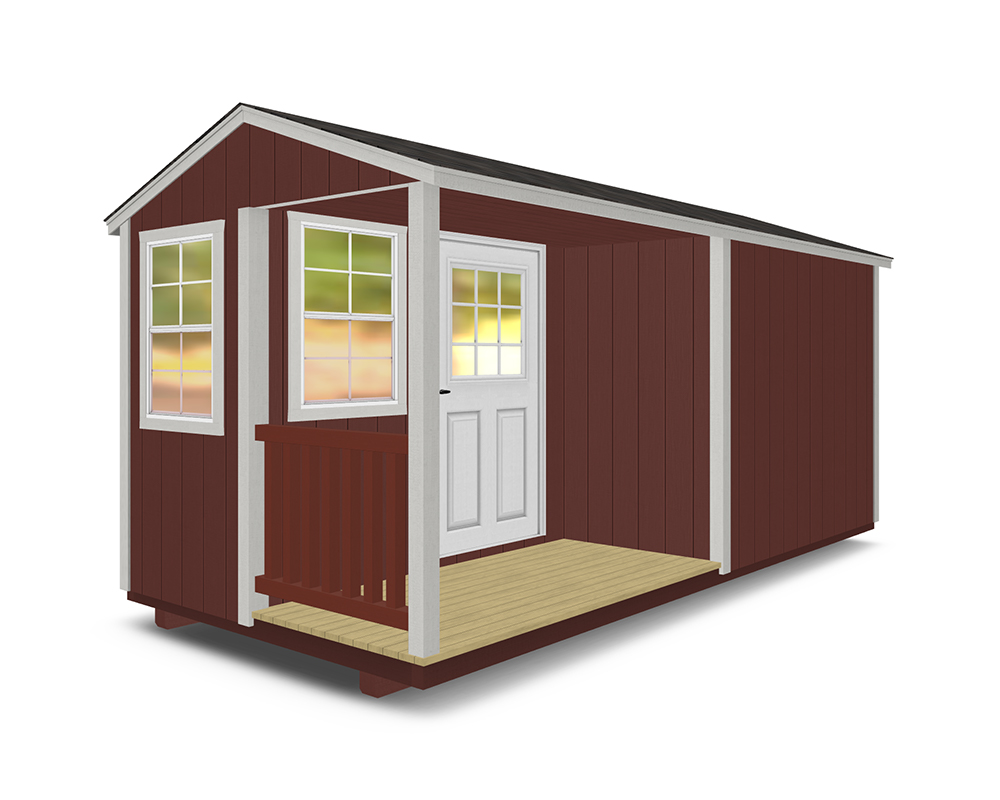 Right Side Porch Ranch Style Cabin