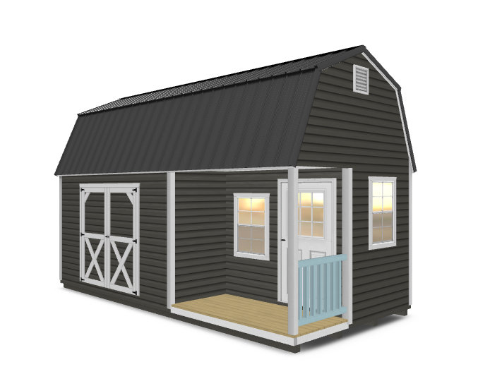 Barn With Corner Porch Right