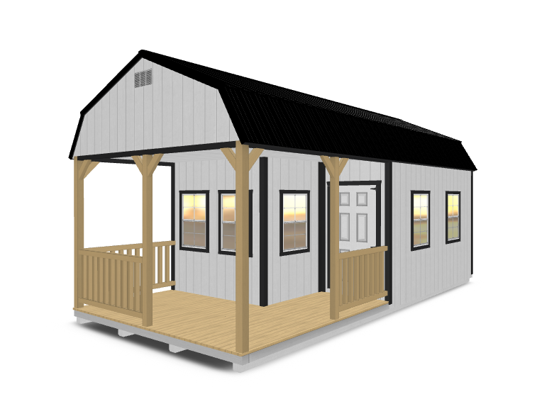 Barn With L-Shape Porch