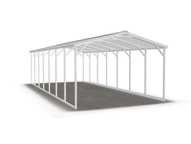 Standard Carport Vertical Roof