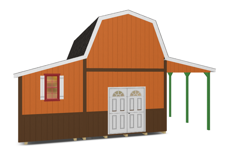 Barn 2 Story Lean To